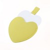 Unique Bargains Stainless Steel Heart Shaped Compact Makeup Mirror and PU Leather Case - 3 of 4