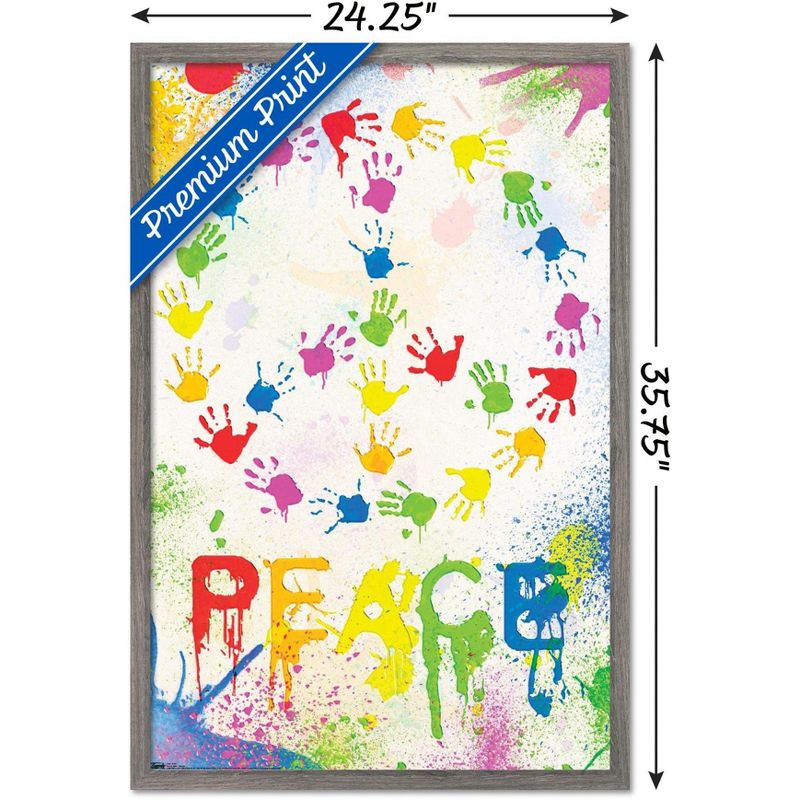 Trends International Peace Sign - Hands Framed Wall Poster Prints, 3 of 7
