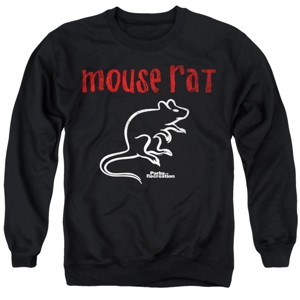 Parks and Rec Distressed Mouse Rat Logo Adult Crewneck Sweatshirt - 1 of 4