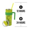 The Grinch Character & Logo Green 20 Oz Stainless Steel Water Bottle - image 4 of 4