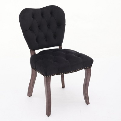 NicBex Dining Chairs Set of 2 Upholstered Chair French Vintage Tufted Upholstered Tufted Chairs for Dining Room, Bedroom