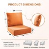 Gymojoy 24x24x6" Outdoor Cushion Patio Chair Furniture Cushion 28D High Density Sponge Cushion with Removable Cover Cushion Replacement - 2 of 4