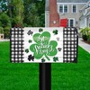 Checkered St. Pat's Shamrocks Magnetic Mailbox Cover Standard Briarwood Lane - 2 of 3