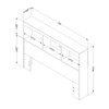 HomeStock Basic Full Bookcase Headboard - 4 of 4