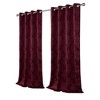Kate Aurora 2 Pack Delaney Room Darkening Damask Print Grommet Curtain - 4 of 4