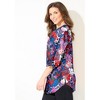 Catherines Women's Plus Size Georgette Buttonfront Tie Sleeve Cafe Blouse - 4 of 4