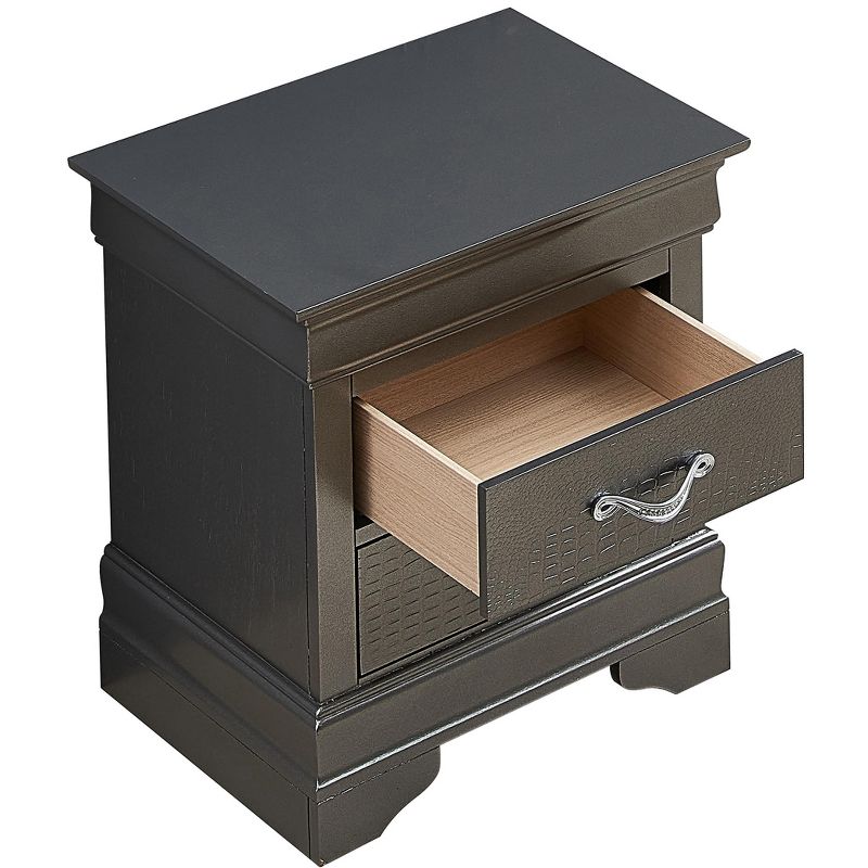Passion Furniture Lorana 2-Drawer Nightstand (24 in. H x 21 in. W x 16 in. D), 3 of 8