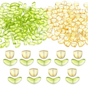 Unique Bargains Jewelry Making Craft Embellishments Tulip Flower Crystal Glass Beads - 1 of 4