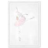 16" x 24" Ballerina II Music and Dance Framed Wall Art Pink - Olivia's Easel