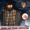 YOOCOZZ Outdoor Halloween Decoration 6' Life Size Hanging Pumpkin Ghost with Light-up Eyes and Creepy Talking - 4 of 4
