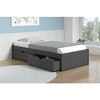 Donco Kids Twin Platform Bed in Dark Grey w/Dual Under Bed Drawers - 2 of 2