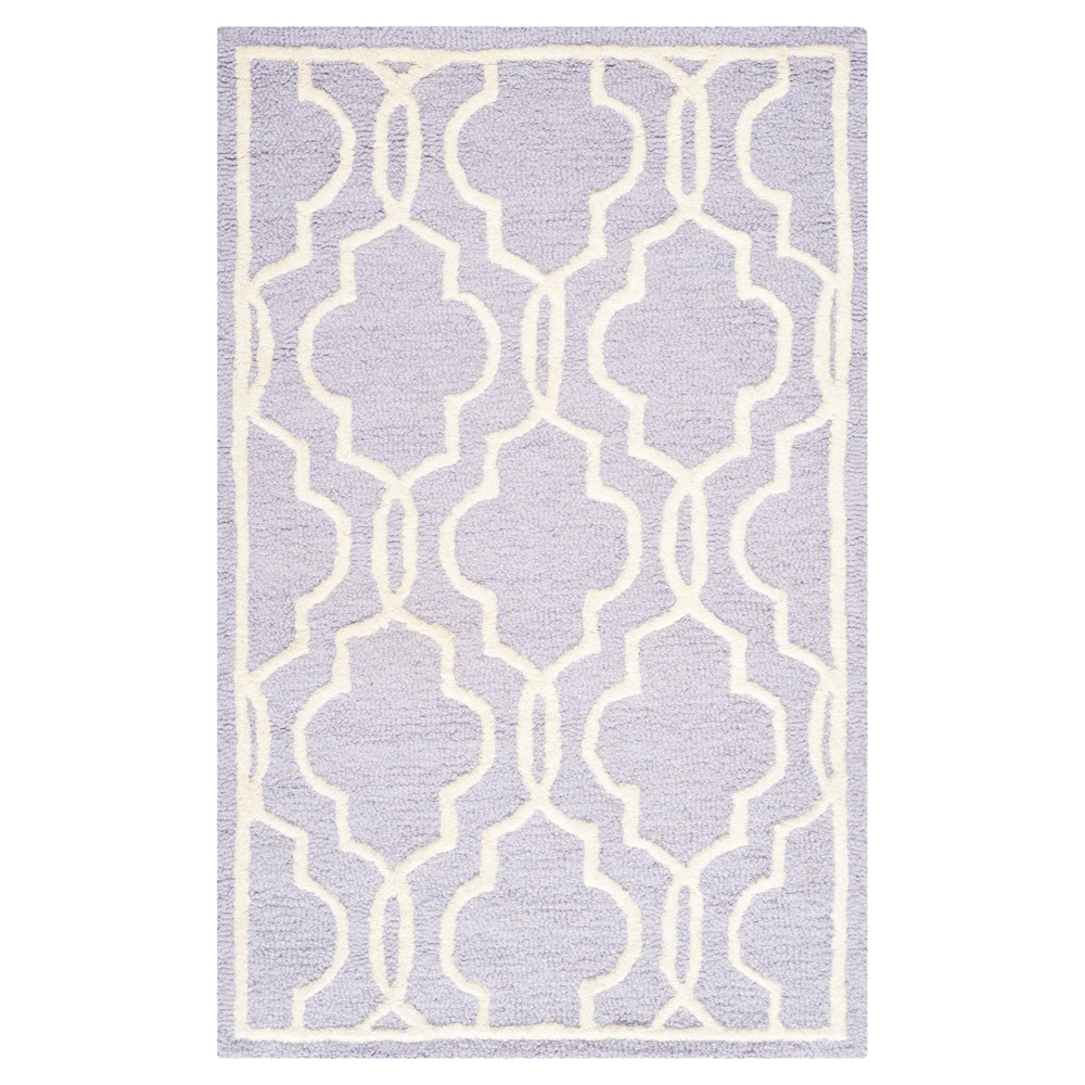 Langley Textured Rug - Lavender / Ivory (2' X 3') - Safavieh