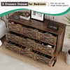 9 Drawers Dresser, Wood Rustic Chests of Drawers for TV Stand - 4 of 4
