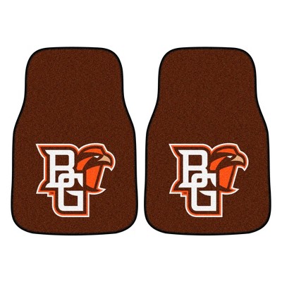 NCAA Bowling Green St. Falcons Carpet Car Mat Set - 2pc