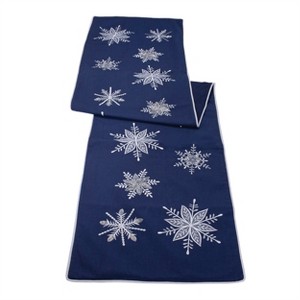 Embroidered Snowflake Table Runner 72"L - 1 of 1