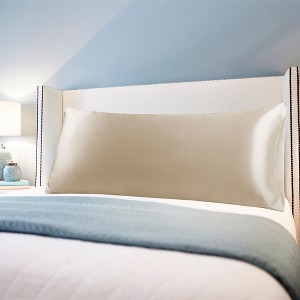PiccoCasa Body Soft Silky Satin Smooth Machine Washable Envelope Closure Pillowcases 1Pc - 1 of 4