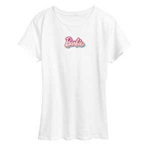 Women's - Barbie - Barbie Stacked Logo Short Sleeve Graphic T-Shirt - 1 of 4