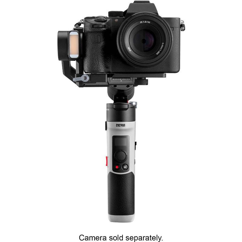 Zhiyun - Crane M2S Handheld 3-Axis Gimbal Stabilizer for Camera and Smartphones with Detachable Tri-pod Stand - Gray, 1 of 9