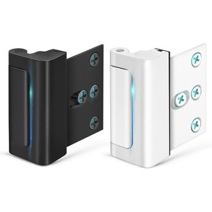 Attop Home Security Door Lock, 2 Pack Childproof Door Reinforcement Lock with 3 Inch Stop Withstand 800 lbs for Top Front Inward Swinging Door - 1 of 4