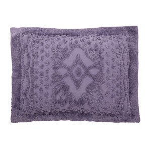 BrylaneHome 100% Cotton Georgia Chenille Shams - 1 of 4