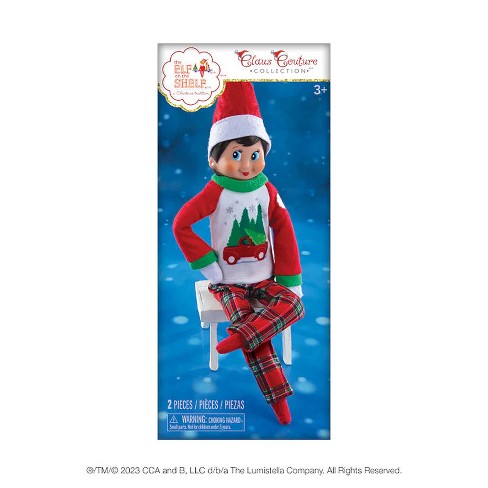The Elf On The Shelf Claus Couture Collection Tree Farm Pjs Cozy Pajama Set Scout Elf Not Included Target