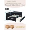 Sapphtopaz Twin Comfortable and Simple Design Bed Frame Daybed with Trundle Bedroom Furniture, No Box Spring Needed - 2 of 4