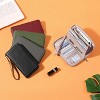 Wikineon Womens Wallet RFID Blocking Leather Zip Around Wallet Large Capacity Long Purse Credit Card Clutch Wristlet,Green - 2 of 4