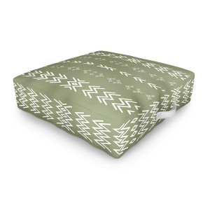 Sheila Wenzel-Ganny Sage Minimalist Mudcloth Outdoor Floor Cushion - Deny Designs - 1 of 2