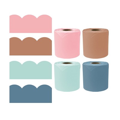 Carson Dellosa Education 65' Modern Boho 4 Pack Rolled Bulletin Board Border Set (4 rolled borders)