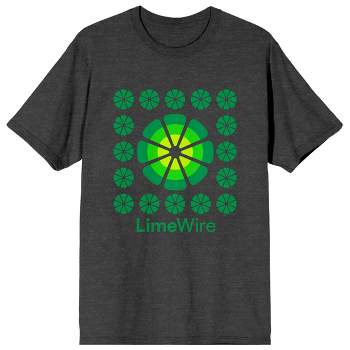 LimeWire Square Logo Art Formation Crew Neck Short Sleeve Charcoal Heather Women’s T-shirt