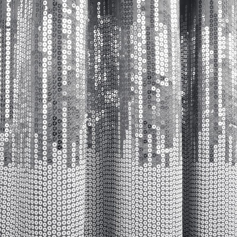 Night Sky 100% Lined Blackout Window Curtain Panel Gray/White Single 42X84, 4 of 7