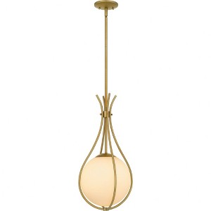 Quoizel Lighting 1 - Light Pendant in  Aged Brass - 1 of 1