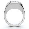 Pompeii3 Certified Men's 7Ct Anniversary Pinky Ring 14k Gold or Platinum Lab Created - 2 of 4