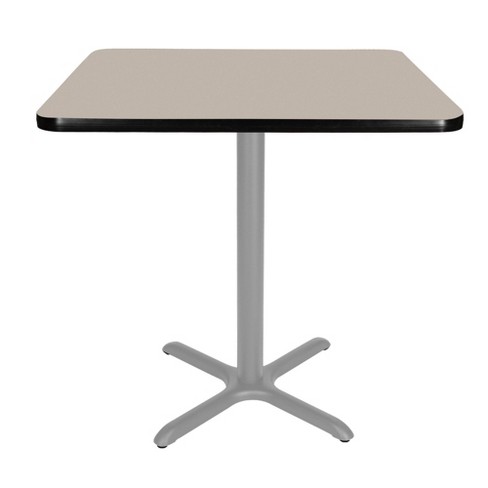 Hampden Furnishings 36" Bennet Collection Square with X Base Dining Table Gray/Gray Nebula - image 1 of 4