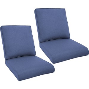 POCASSY Outdoor Chair Cushions Set, 22.5 x 25 Replacement Outdoor Cushions for Patio Furniture Dining Rocking Swivel Chairs Sofa Loveseat - 1 of 4