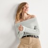Lands' End Women's Eyelash Off Shoulder Sweater - 4 of 4
