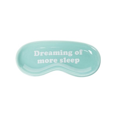 Totalee Gift More Sleep Trinket Tray Ceramic Blue