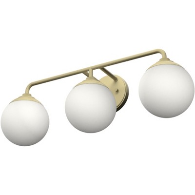 Hepburn Modern Brass 3-Light Vanity Wall Sconce