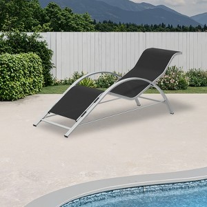 COZONY 3-Piece Patio Chaise Lounge Set with Side Table, Outdoor Reclining Pool Lounge Chairs with Textilene Mesh for Deck Balcony and Backyard - 1 of 4
