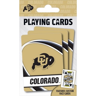 MasterPieces Officially Licensed NCAA Colorado Buffaloes Playing Cards - 54 Card Deck for Adults
