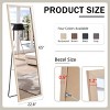 65"x23"Dressing Mirror,Solid Wood Thickened Frame Full-Length Mirror,Bedroom Entrance Decorative Mirror,Floor Standing Mirror-The Pop Home - 4 of 4