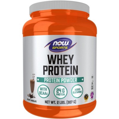 Whey Protein-Chocolate by Now Foods  -  2 lbs Powder