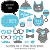 Big Dot of Happiness Baby Boy - Baby Shower Photo Booth Props Kit - 20 Count - 2 of 4