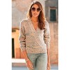 LASCANA Women's V-Neck Surplice Sweater - image 2 of 4