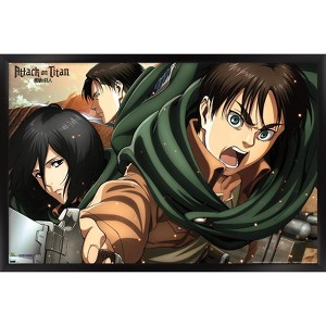 Trends International Attack on Titan: Season 2 - Intense Framed Wall Poster Prints - 1 of 4