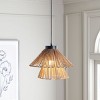 Kaia 16" Pendant - PND3024 - Natural/Black - Safavieh - 4 of 4