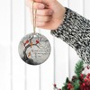 My Mind Still Talks to You Cardinal Circle Ceramic Ornament - Memorial Christmas Ornament Gifts for Loss of Loved One in Heaven - 4 of 4
