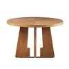 NicBex 44"/ 46"/54" Round Dining Table for 4 Seaters,Kitchen Table with Solid Wood/MDF Tabletop for Kitchen,Gray/White/Walnut - 2 of 4