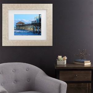 Trademark Fine Art Mich Catanzaro Cocoa Beach Pier Matted Framed Art - 1 of 4