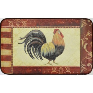 24" x 36" Anti-Fatigue Kitchen Floor Mat Rooster - J&V Textiles: Large Indoor Outdoor Rubber Backing, Farm Animal Pattern - 1 of 2
